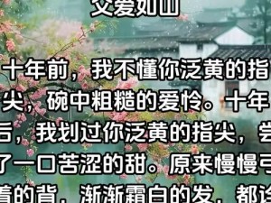 后花园：父爱如山的见证