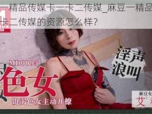 麻豆一精品传媒卡一卡二传媒_麻豆一精品传媒卡一卡二传媒的资源怎么样？