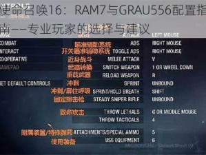 使命召唤16：RAM7与GRAU556配置指南——专业玩家的选择与建议