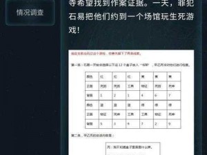 关于犯罪大师侦探委托428答案的深度解析与分享