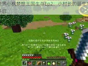 我的世界小枫梦想王国生存Ep2：小村长的诞生与冒险之旅开启