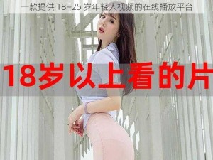 一款提供 18—25 岁年轻人视频的在线播放平台