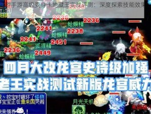 梦幻西游手游高级变身卡地藏王实战评测：深度探索技能效果与实战体验