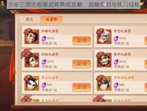 少年三国志极限武将养成攻略：战略规划与技巧揭秘