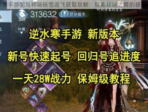 逆水寒手游鸵鸟祥瑞砾雪追飞获取攻略：探索祥瑞之兽的获取方法