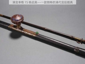 清宫幸格 15 杨启英——一款独特的清代宫廷烟具