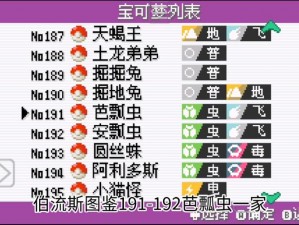 口袋妖怪复刻：芭瓢虫性格解析——勇敢坚韧的战斗风格最显优势