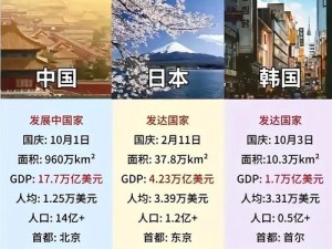 韩国 VS 日本中国 VS 美国视频：对比亚洲四强的文化与实力