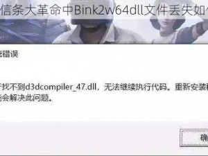 《刺客信条大革命中Bink2w64dll文件丢失如何修复》