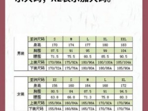 日本 l 码和中国码的区别：教你轻松挑选适合的服装