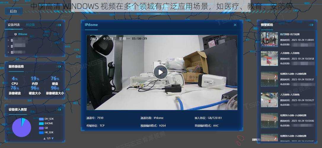 中国高清 WINDOWS 视频在多个领域有广泛应用场景，如医疗、教育、安防等