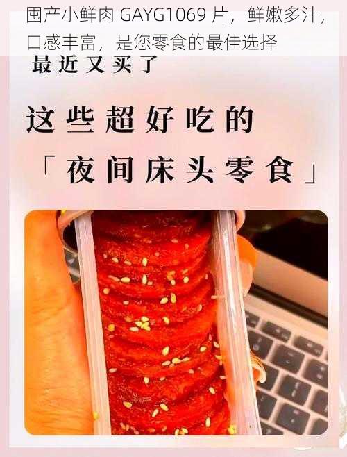 囤产小鲜肉 GAYG1069 片，鲜嫩多汁，口感丰富，是您零食的最佳选择