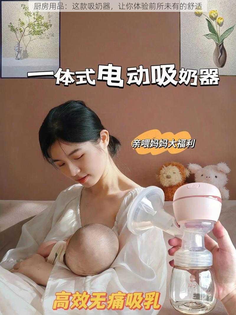 厨房用品：这款吸奶器，让你体验前所未有的舒适