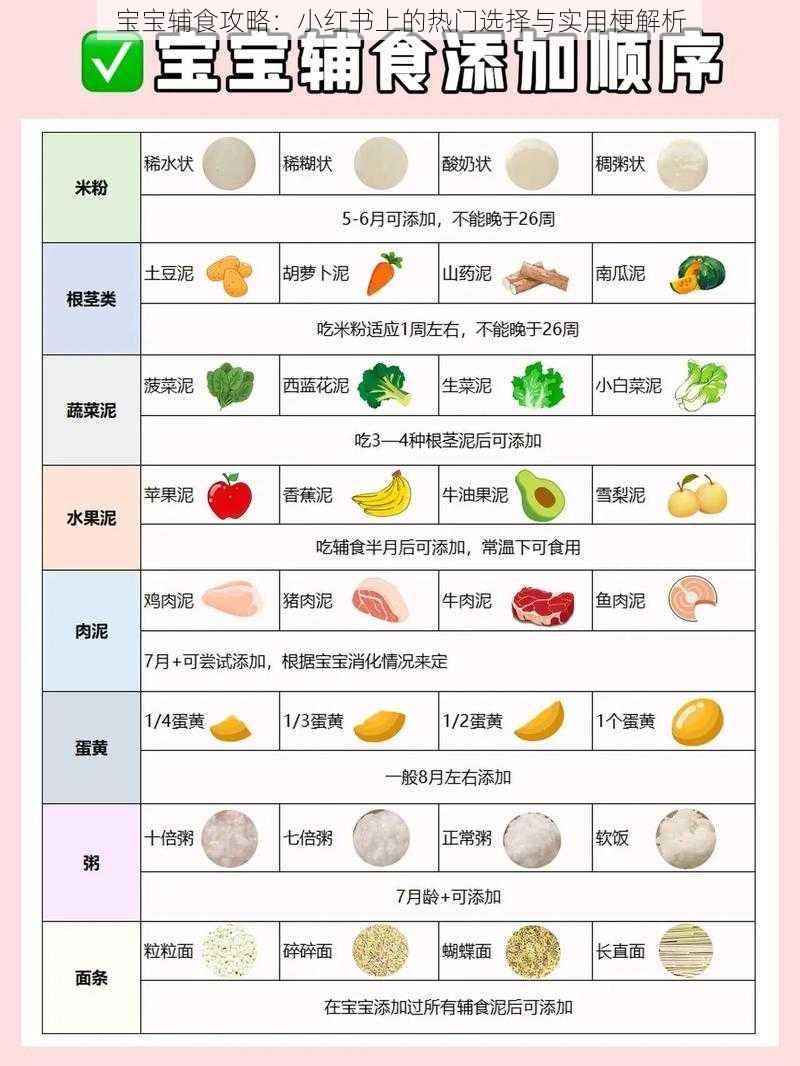 宝宝辅食攻略：小红书上的热门选择与实用梗解析