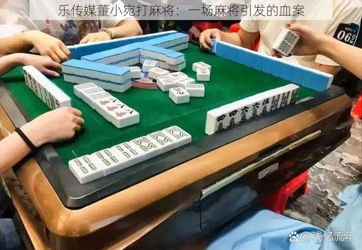 乐传媒董小宛打麻将：一场麻将引发的血案