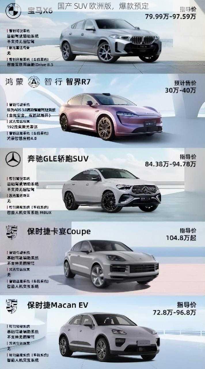 国产 SUV 欧洲版，爆款预定