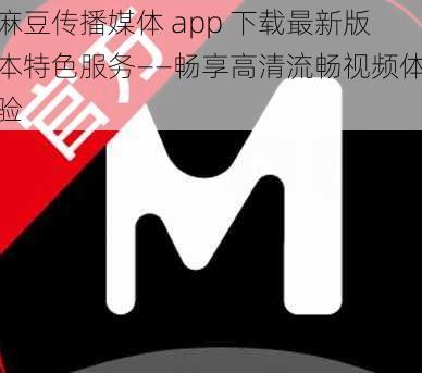 麻豆传播媒体 app 下载最新版本特色服务——畅享高清流畅视频体验