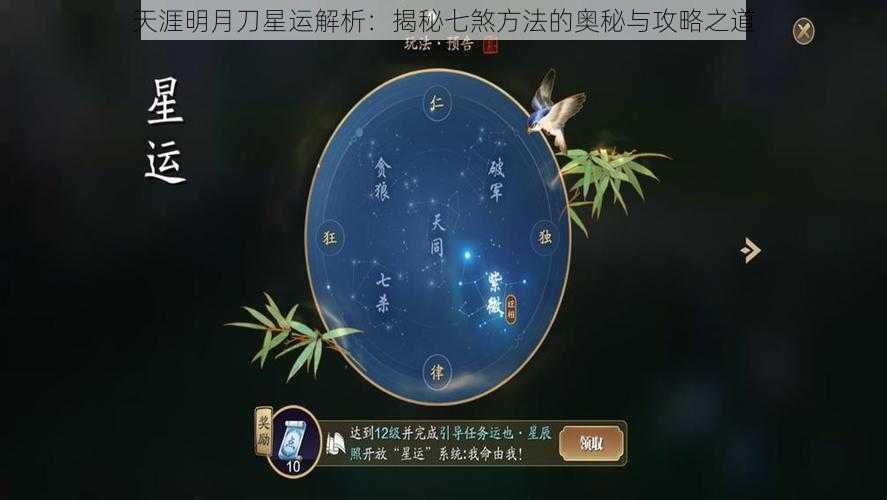 天涯明月刀星运解析：揭秘七煞方法的奥秘与攻略之道