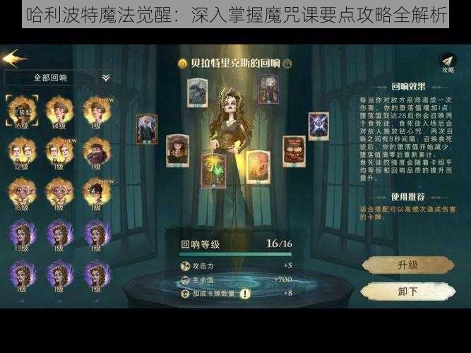 哈利波特魔法觉醒：深入掌握魔咒课要点攻略全解析