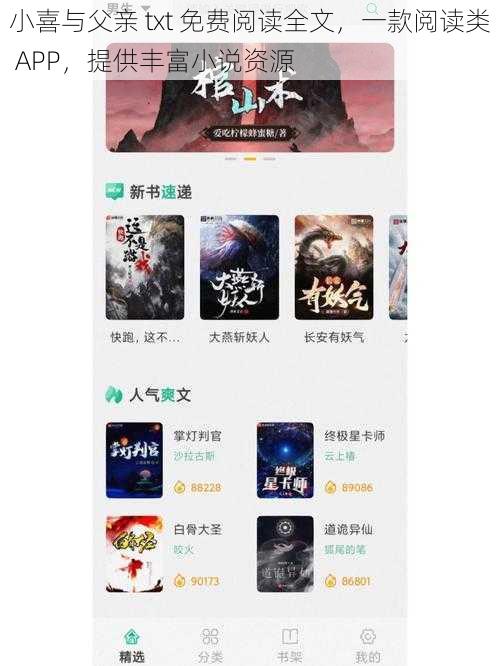 小喜与父亲 txt 免费阅读全文，一款阅读类 APP，提供丰富小说资源