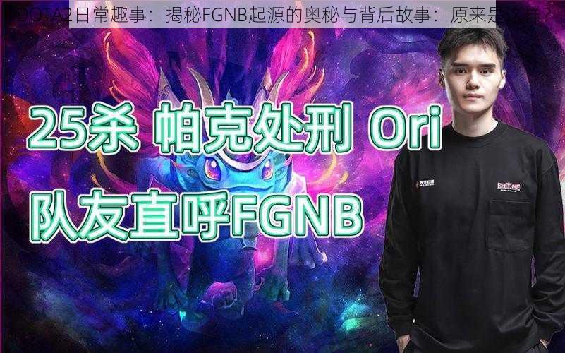 DOTA2日常趣事：揭秘FGNB起源的奥秘与背后故事：原来是这样？