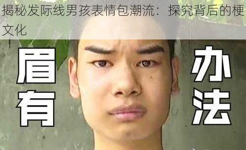 揭秘发际线男孩表情包潮流：探究背后的梗文化