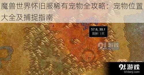 魔兽世界怀旧服稀有宠物全攻略：宠物位置大全及捕捉指南