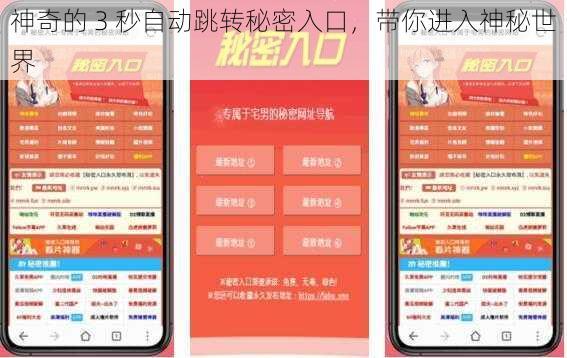 神奇的 3 秒自动跳转秘密入口，带你进入神秘世界
