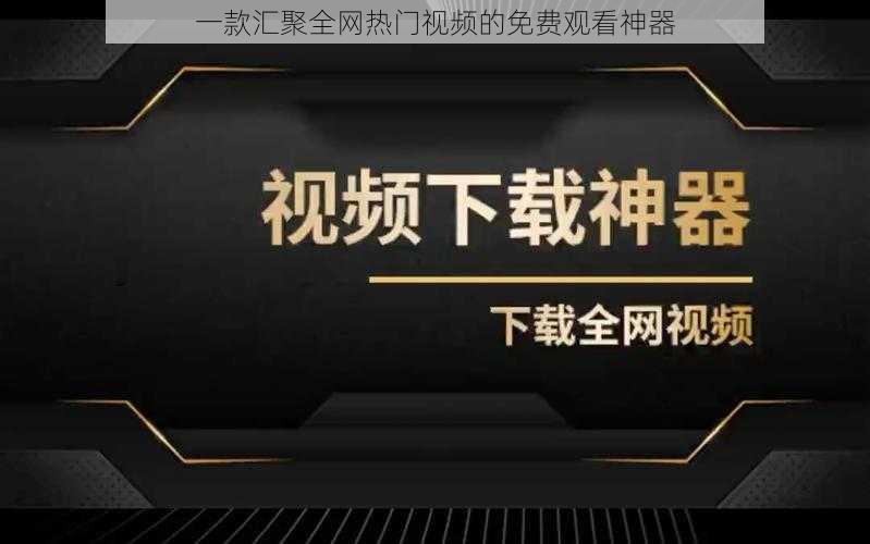 一款汇聚全网热门视频的免费观看神器