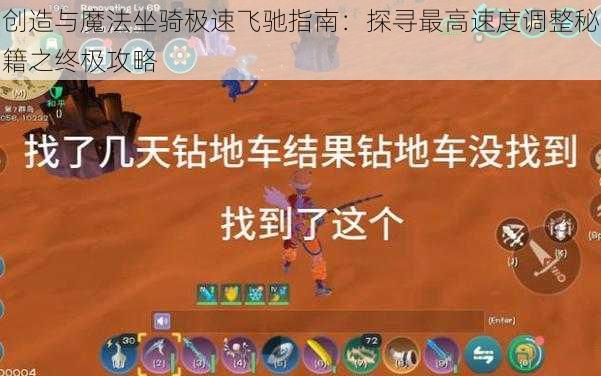 创造与魔法坐骑极速飞驰指南：探寻最高速度调整秘籍之终极攻略