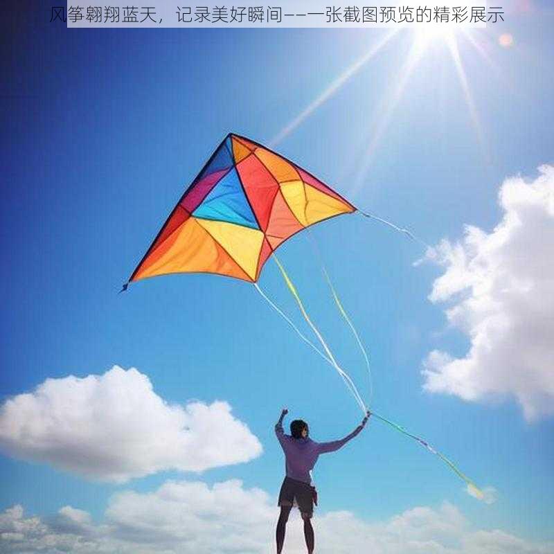 风筝翱翔蓝天，记录美好瞬间——一张截图预览的精彩展示