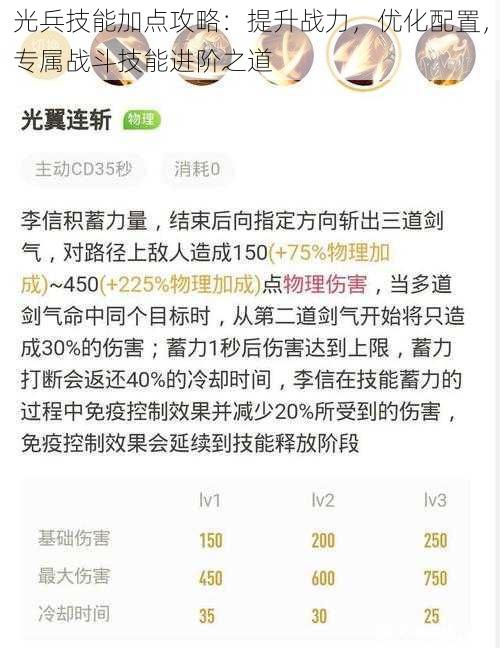 光兵技能加点攻略：提升战力，优化配置，专属战斗技能进阶之道