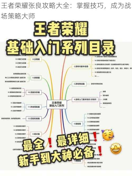 王者荣耀张良攻略大全：掌握技巧，成为战场策略大师