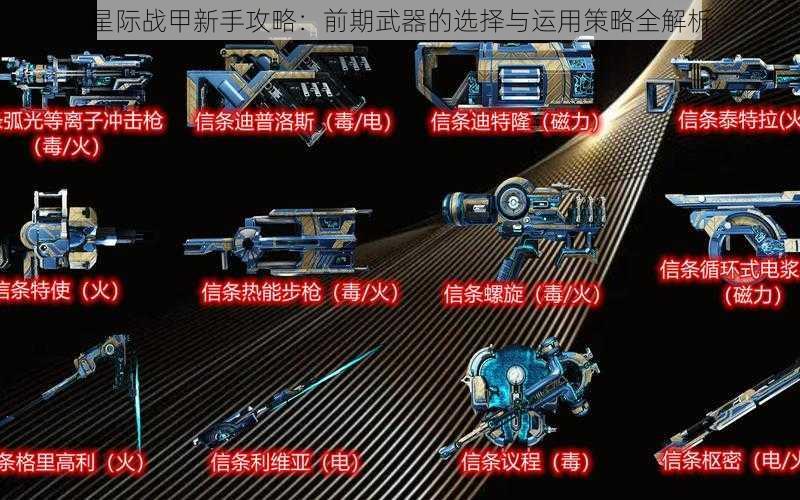 星际战甲新手攻略：前期武器的选择与运用策略全解析