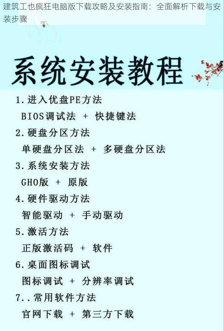 建筑工也疯狂电脑版下载攻略及安装指南：全面解析下载与安装步骤