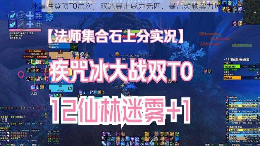 冰属性登顶T0层次，双冰暴击威力无匹，暴击频频实力展示