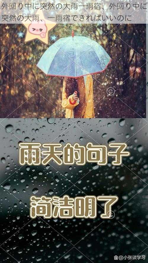 外回り中に突然の大雨一雨宿、外回り中に突然の大雨、一雨宿できればいいのに