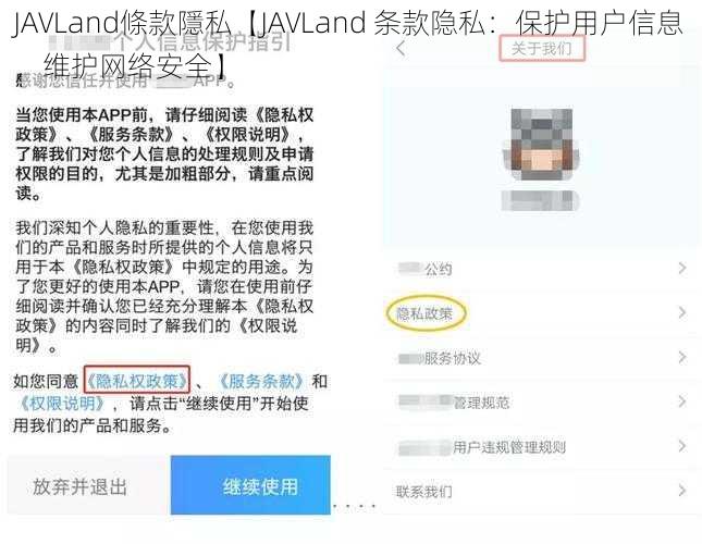 JAVLand條款隱私【JAVLand 条款隐私：保护用户信息，维护网络安全】