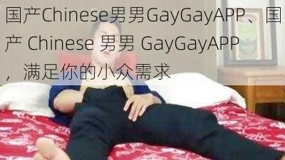 国产Chinese男男GayGayAPP、国产 Chinese 男男 GayGayAPP，满足你的小众需求