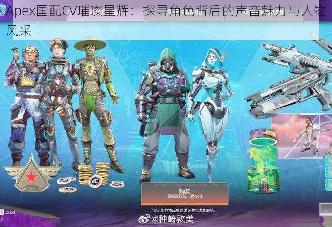 Apex国配CV璀璨星辉：探寻角色背后的声音魅力与人物风采