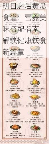 明日之后黄瓜食谱：营养美味搭配指南，解锁健康饮食新篇章