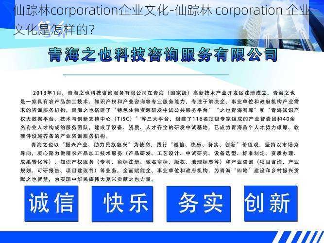 仙踪林corporation企业文化-仙踪林 corporation 企业文化是怎样的？