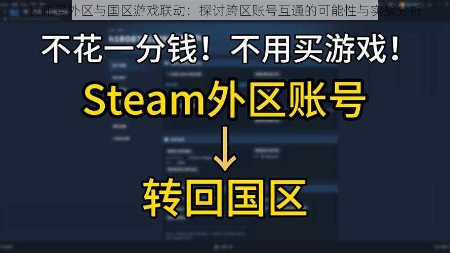 瓦账号外区与国区游戏联动：探讨跨区账号互通的可能性与实战分析