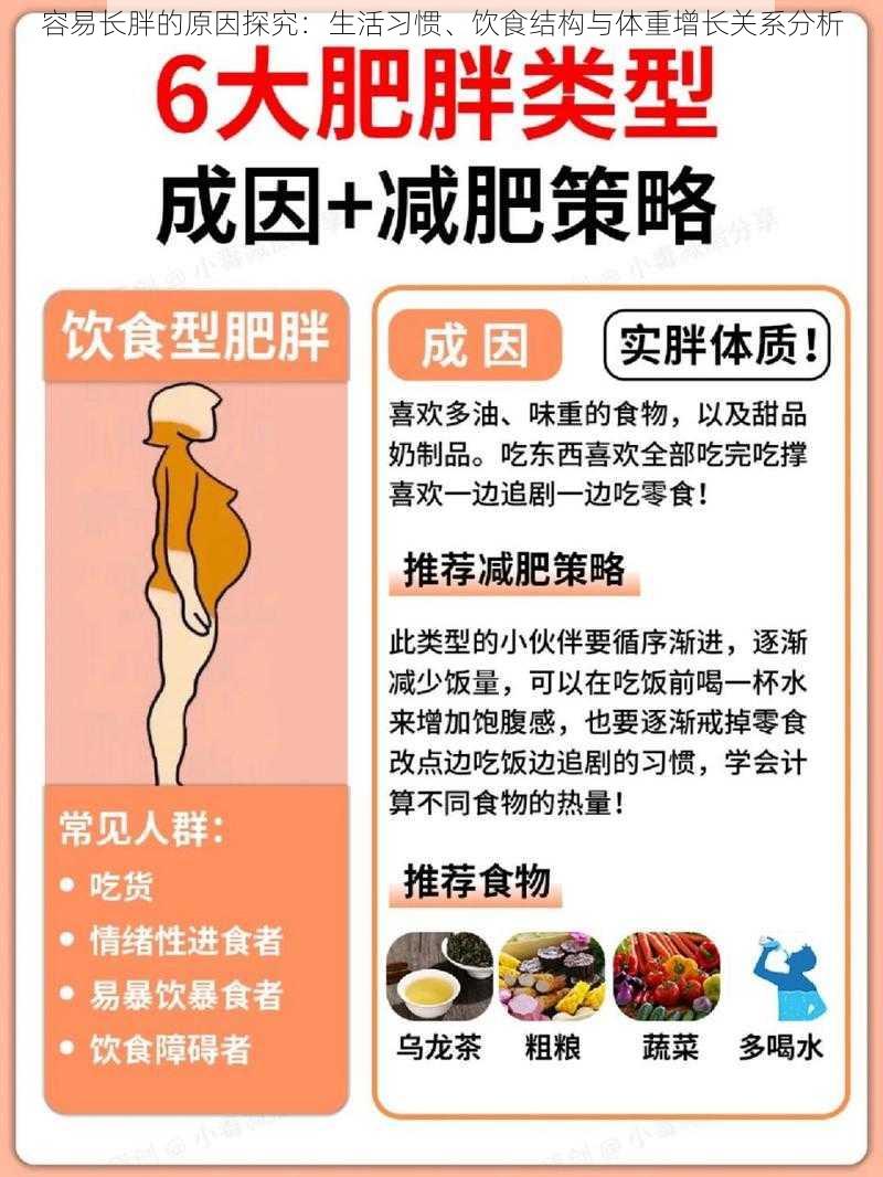 容易长胖的原因探究：生活习惯、饮食结构与体重增长关系分析