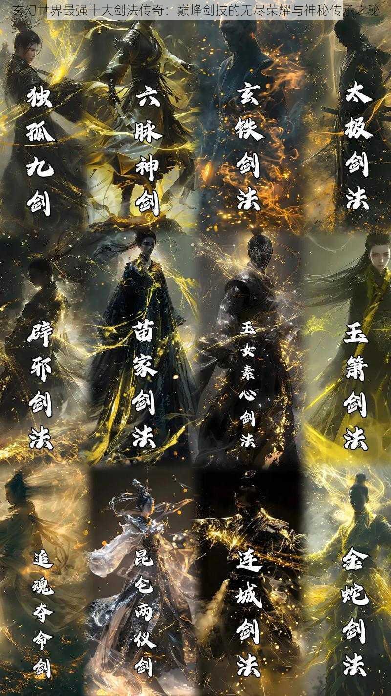 玄幻世界最强十大剑法传奇：巅峰剑技的无尽荣耀与神秘传承之秘