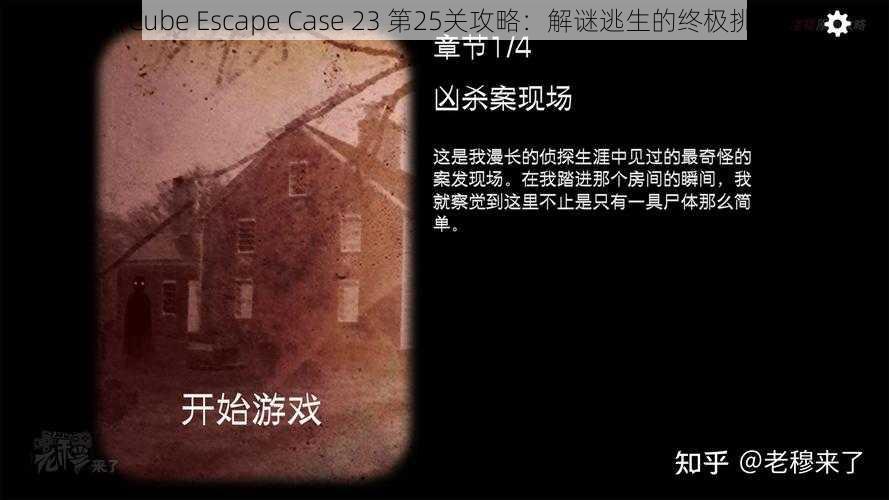 《Cube Escape Case 23 第25关攻略：解谜逃生的终极挑战》